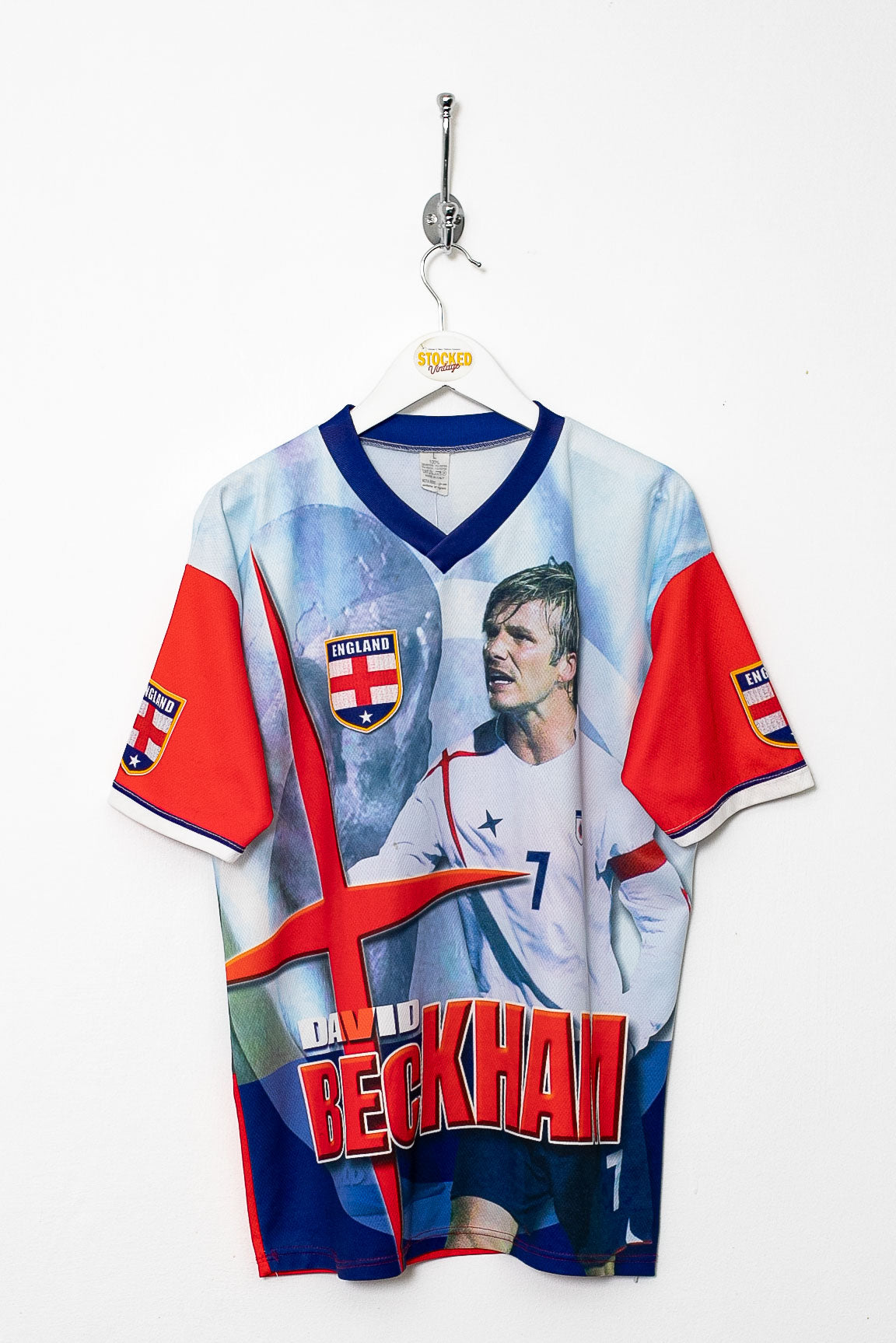 90s England David Beckham Graphic Tee (M)