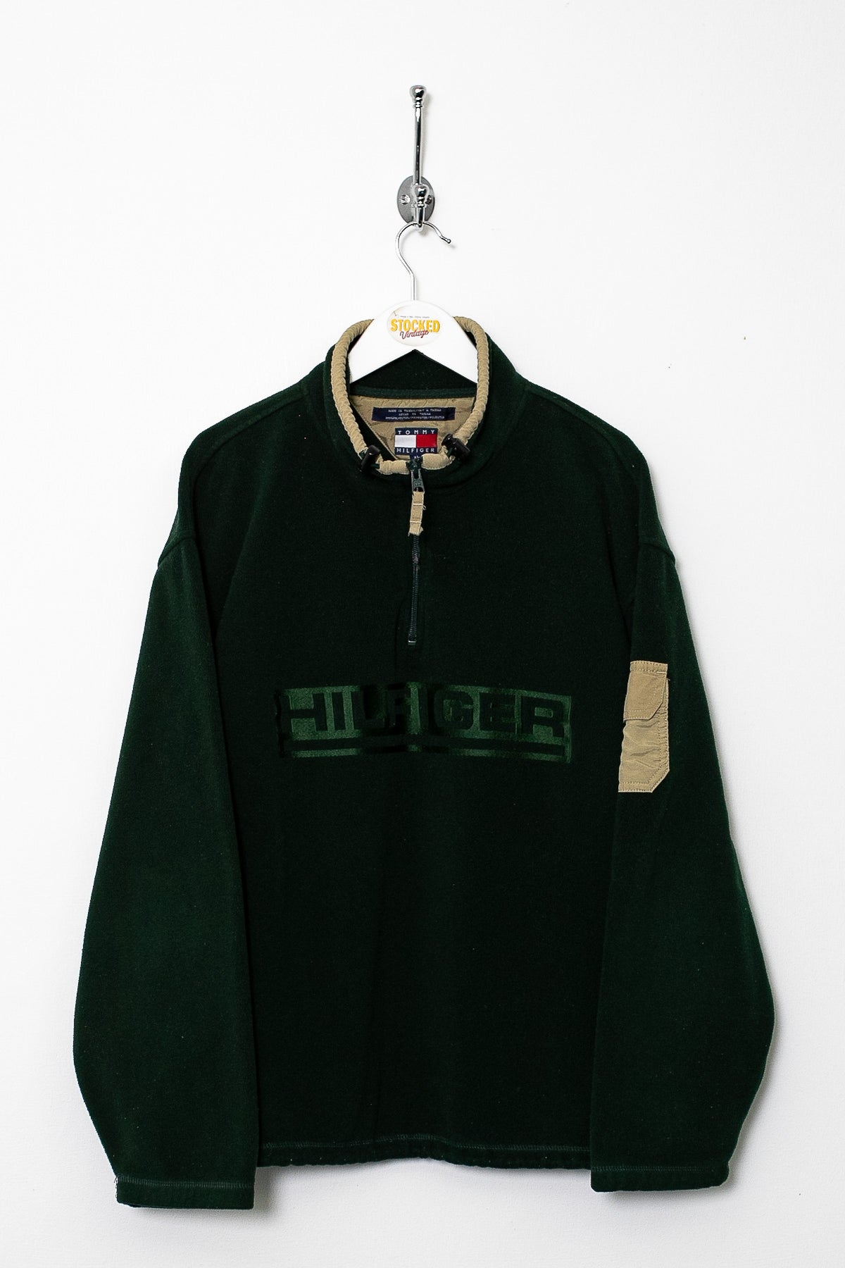90s Tommy Hilfiger 1/4 Zip Fleece (M)