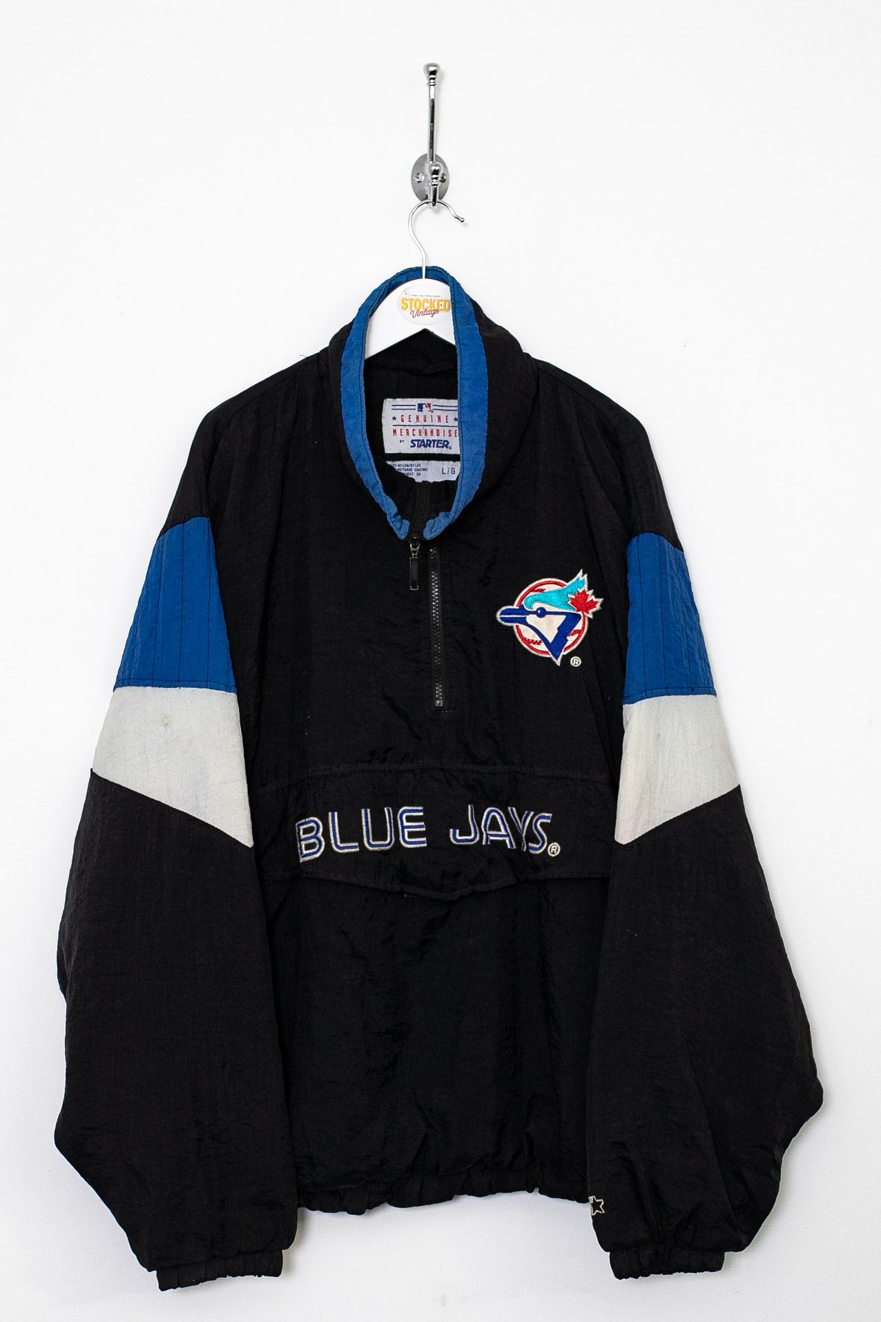 90s Starter MLB Toronto Blue Jays 1 4 Zip Jacket L