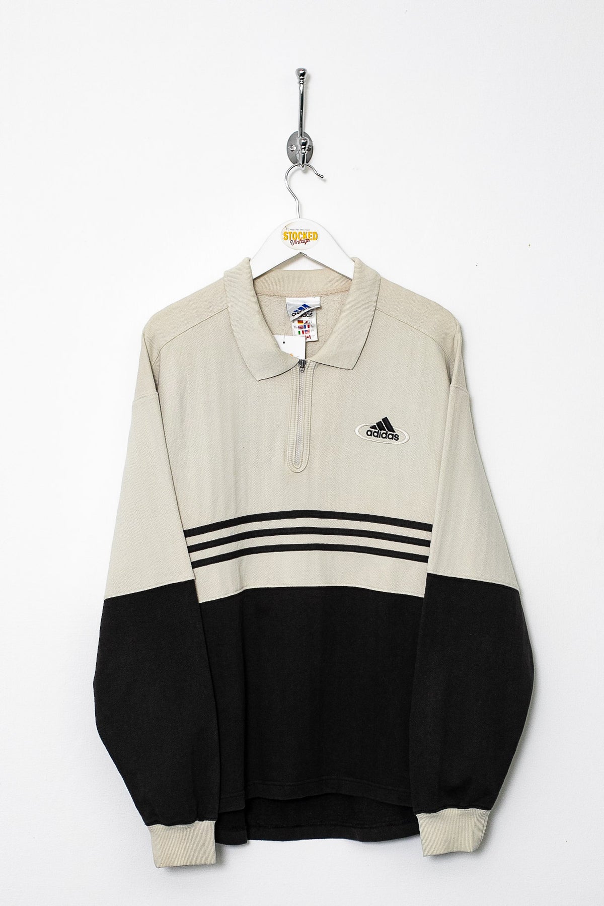 00s Adidas 1/4 Zip Sweatshirt (S)