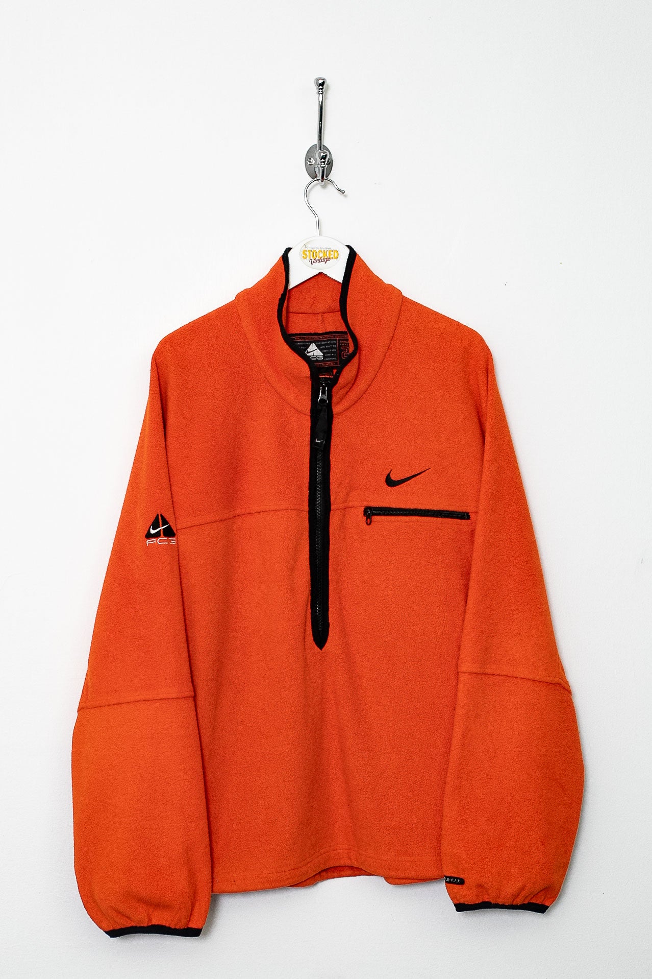 【archive】00s Nike orange fleece jacket 00s Nike 2in1 Reversible Ventilated Fleece Jacket Orange \u2013 welltosell