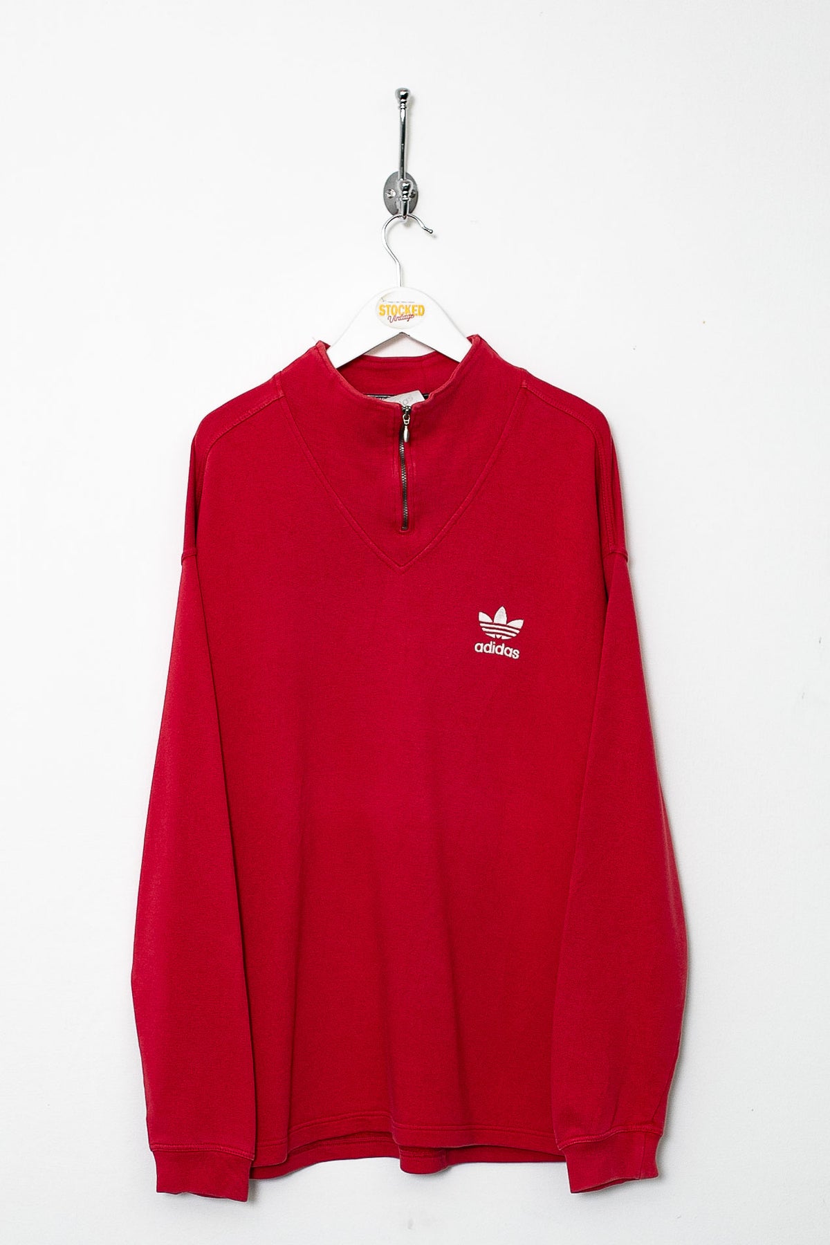 90s Adidas 1/4 Zip Sweatshirt (M)