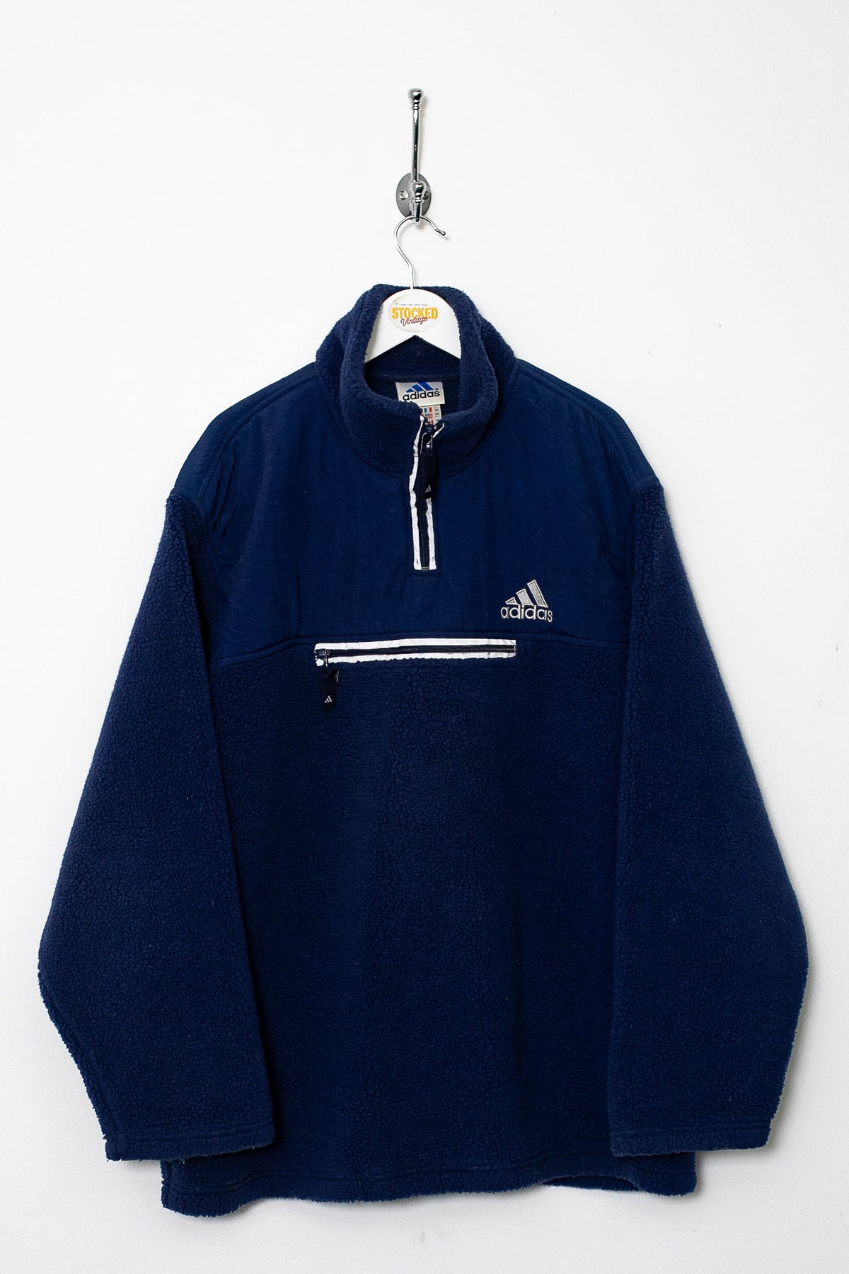 00s Adidas 1/4 Zip Sherpa Fleece (L)