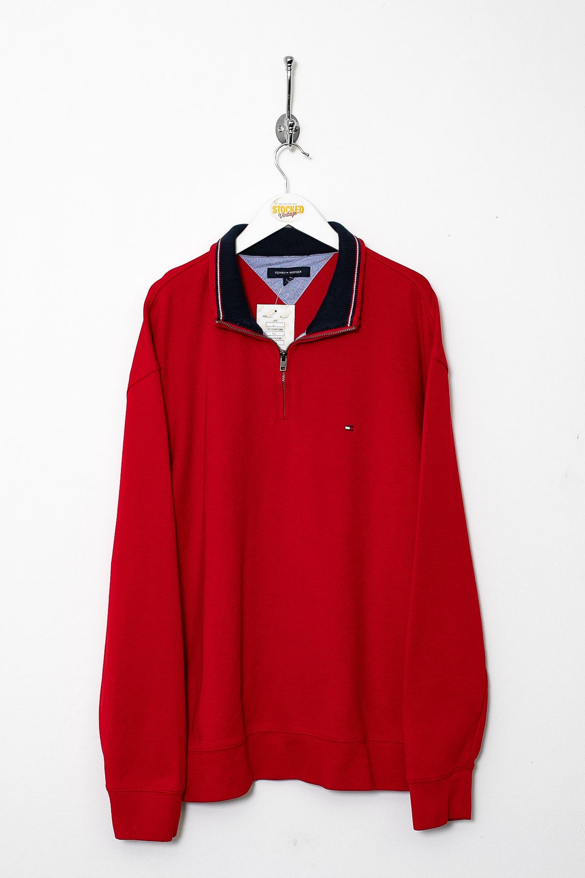 00s Tommy Hilfiger 1/4 Zip Sweatshirt (M)