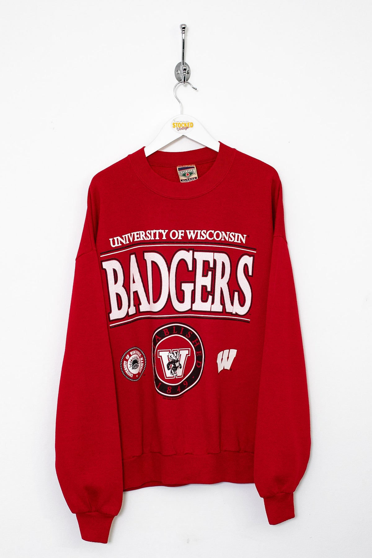 90s University Of Wisconsin Badgers Graphic Sweatshirt (L)