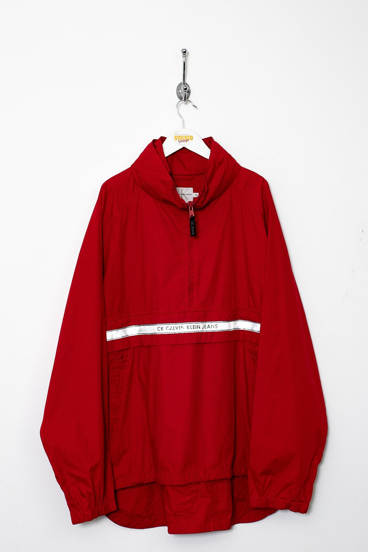 00s Calvin Klein 1/4 Zip Jacket (XL)