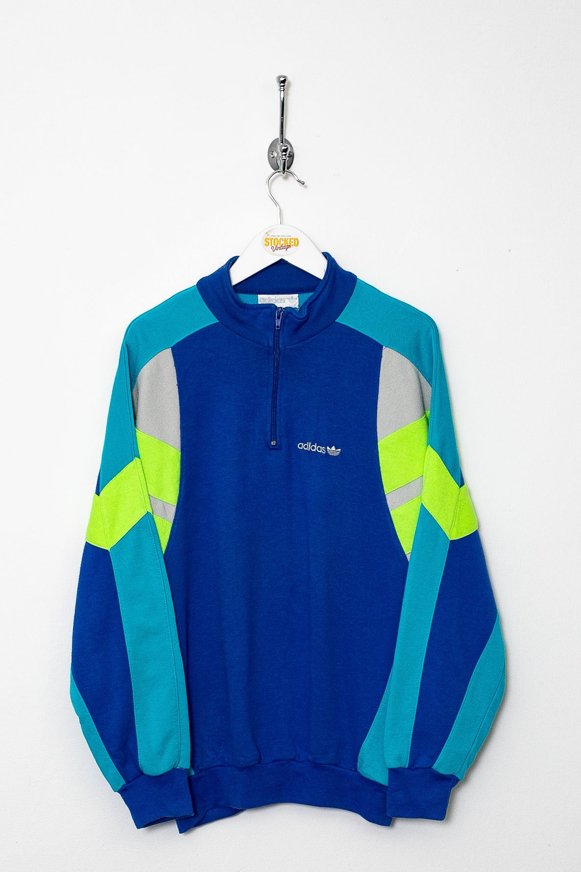 90s Adidas 1/4 Zip Sweatshirt (S)
