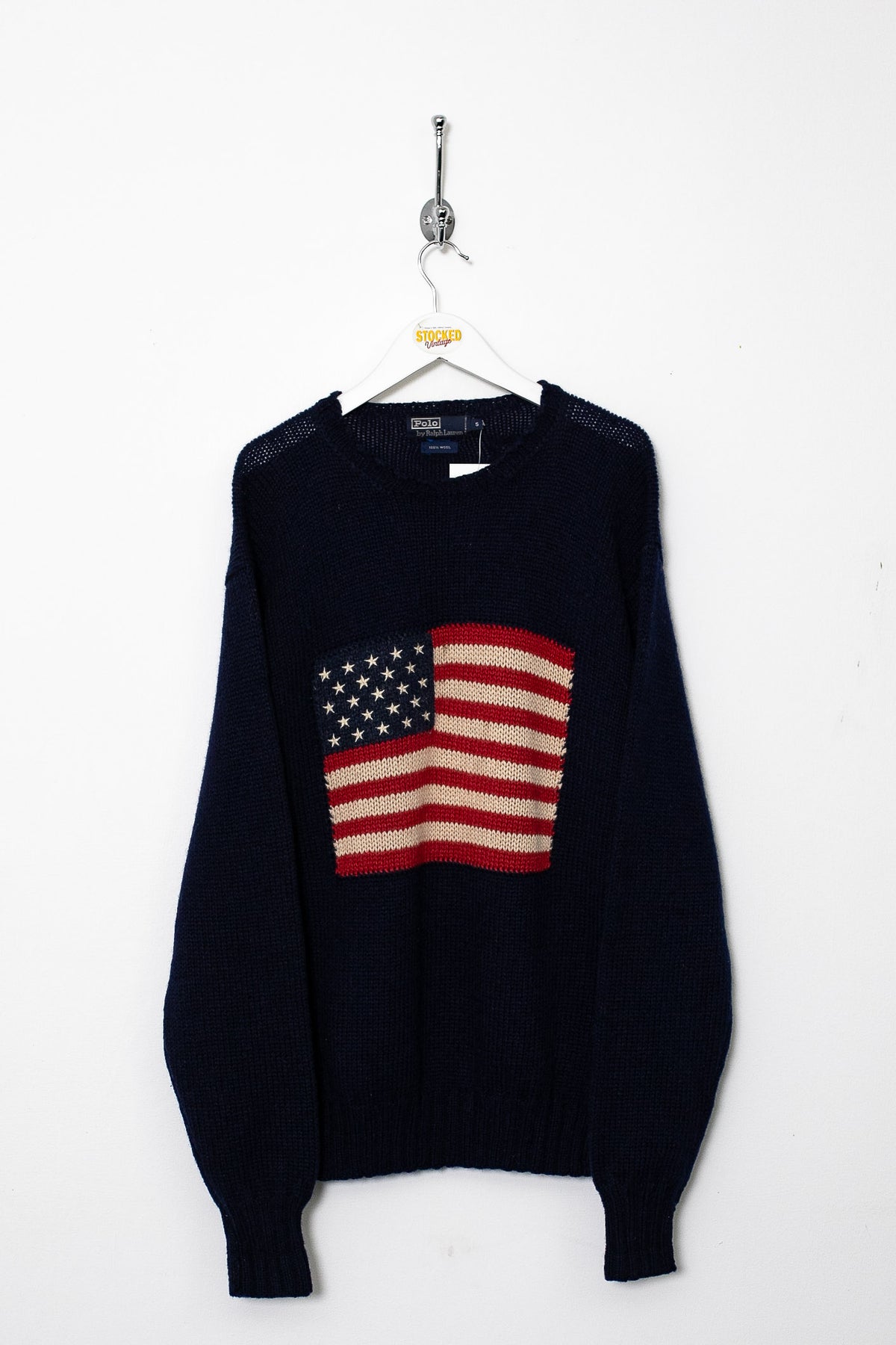 00s Ralph Lauren Flag Knit Jumper (M)