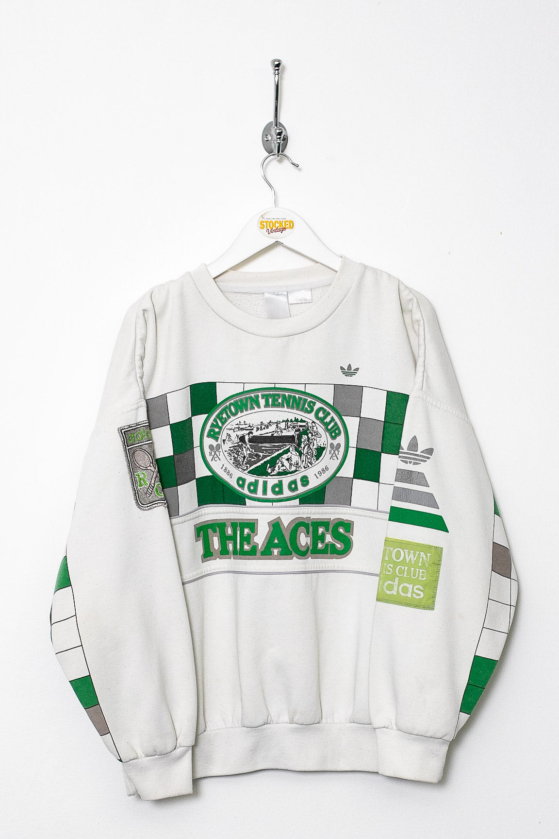 Rare 90s Adidas "The Aces" Tennis Sweatshirt (S)