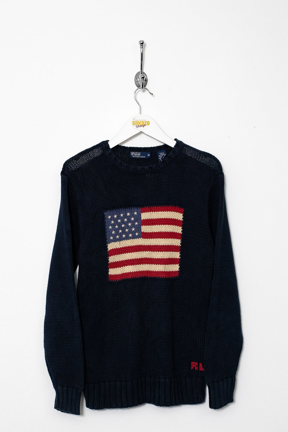 00s Ralph Lauren Flag Knit Jumper (S)