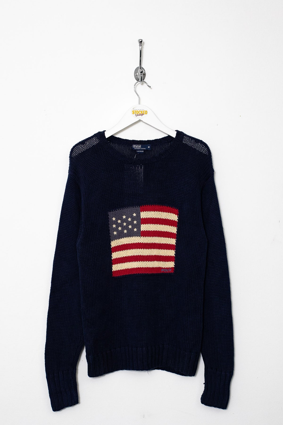 00s Ralph Lauren Flag Knit Jumper (S)