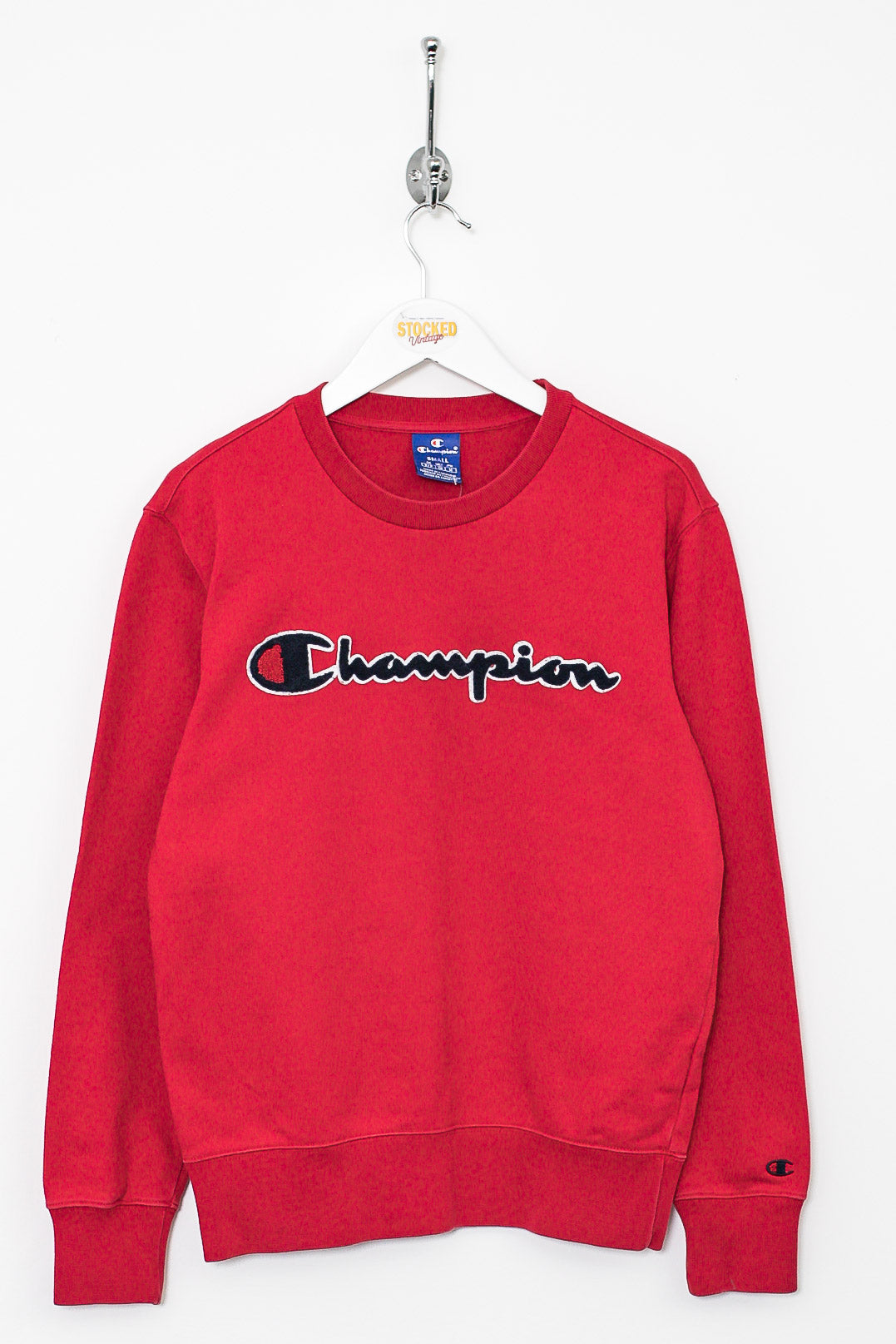 Red champion crewneck womens online