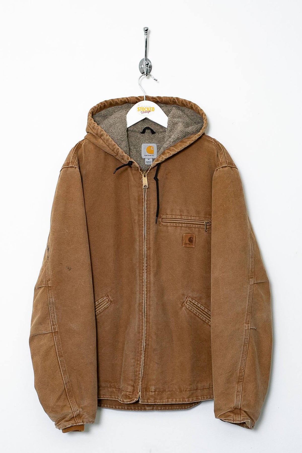00s Carhartt Fleece Lined Heavyweight Hooded Jacket (M)
