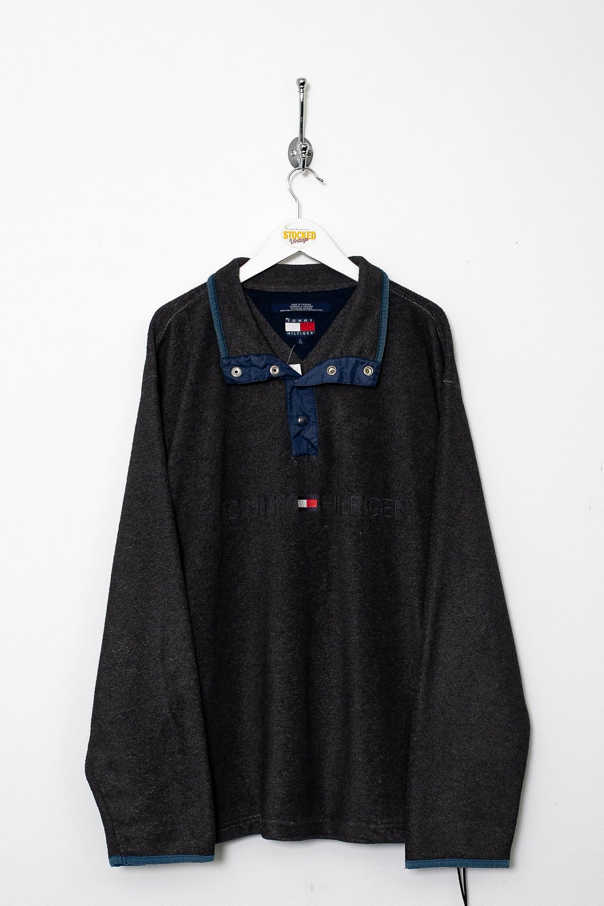 90s Tommy Hilfiger Popper Fleece (L)