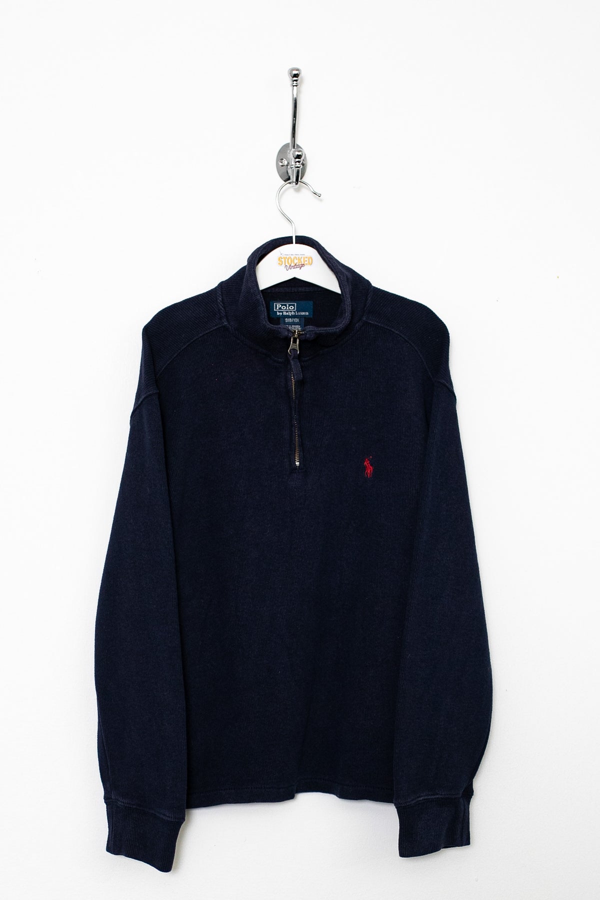 00s Ralph Lauren 1/4 Zip Sweatshirt (S Age 8-10)