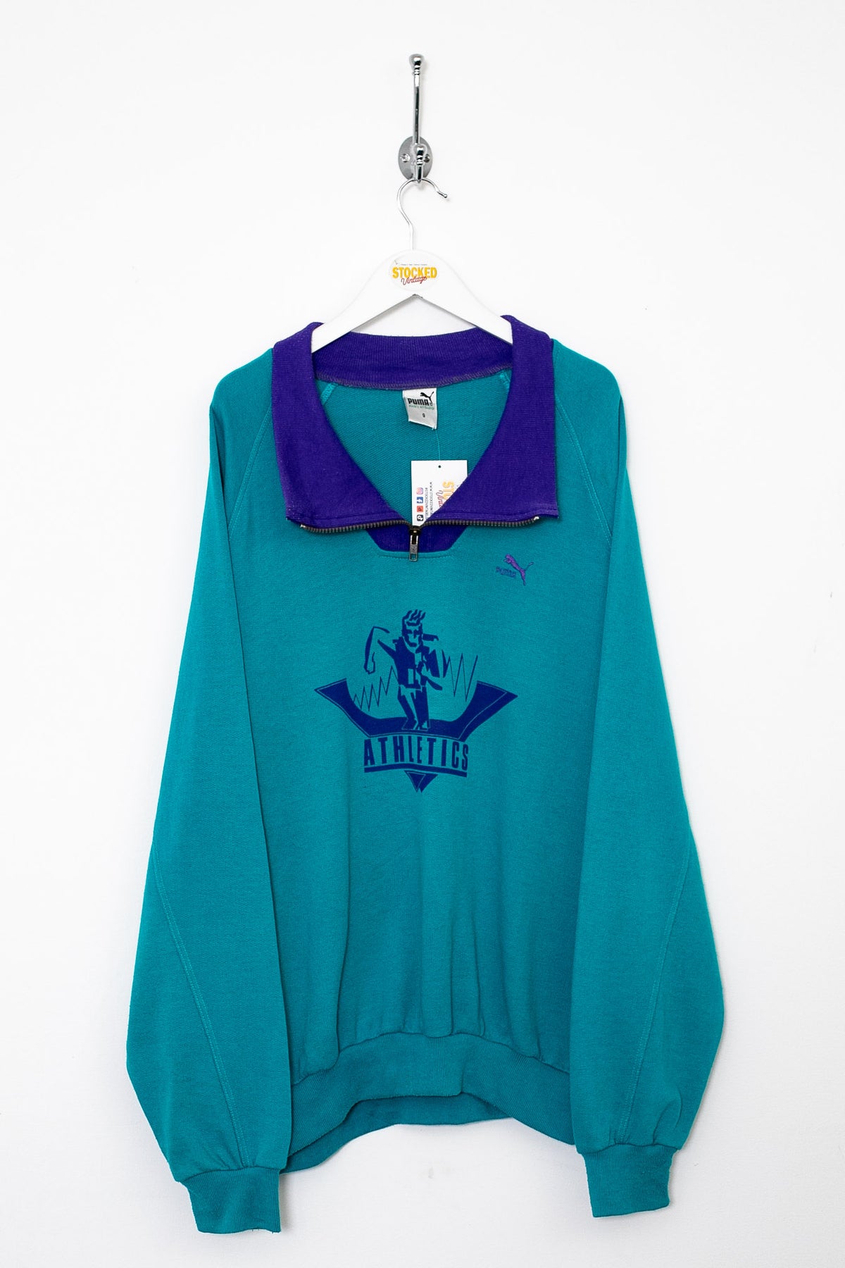 90s Puma 1/4 Zip Sweatshirt (XXL)