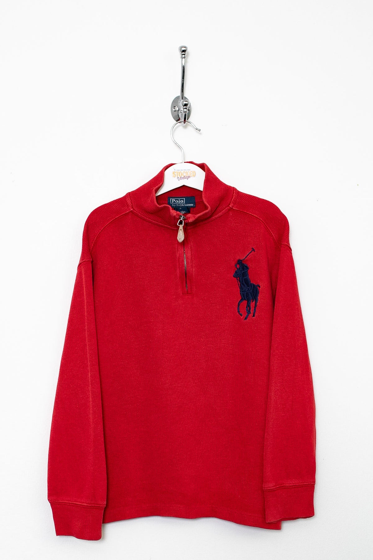 00s Ralph Lauren 1/4 Zip Sweatshirt (S Age 8)