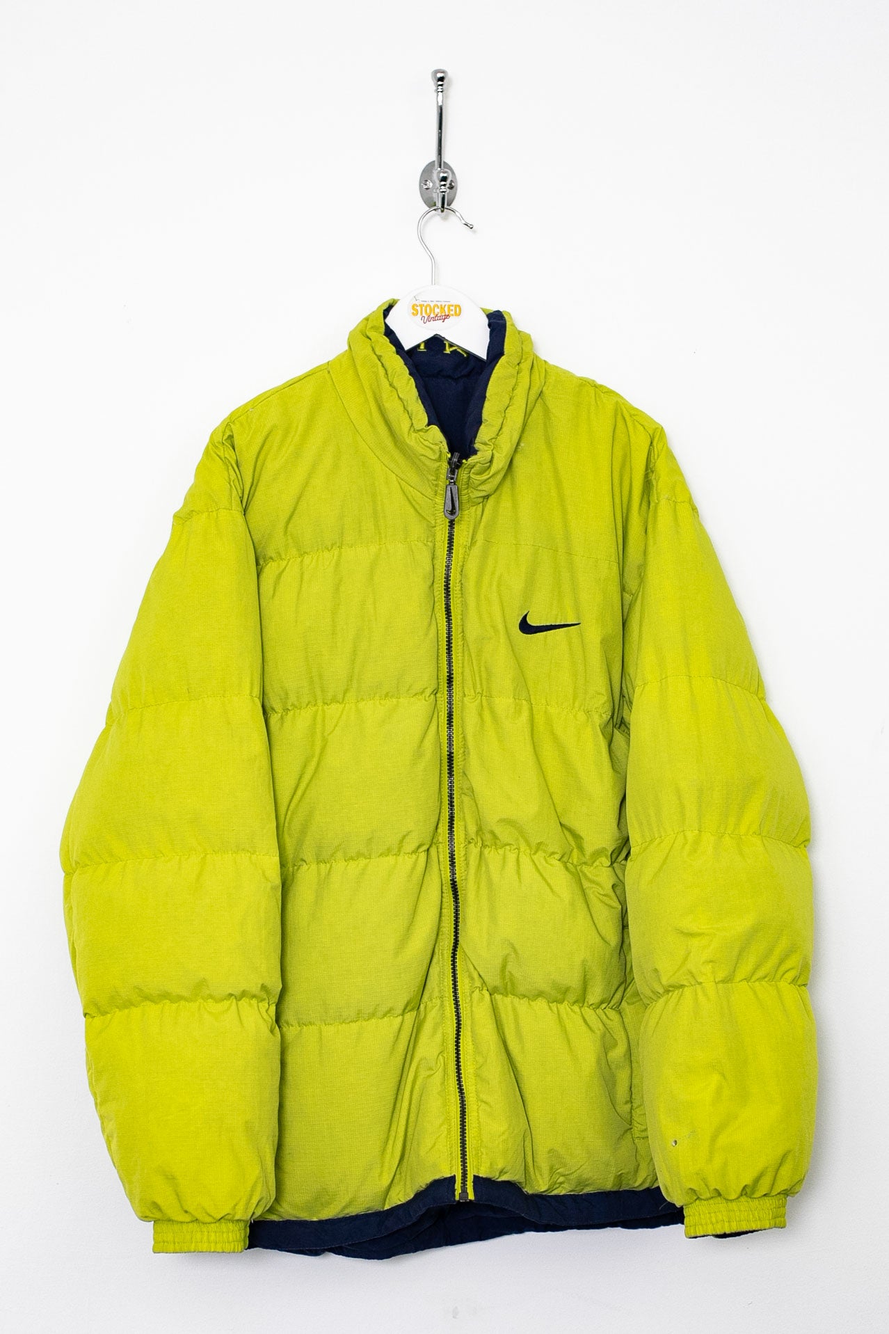 ジャケット・アウター Nike archive reversible puffer jacket Nike Vintage Reversible Puffer Jacket Mens M Coat Green