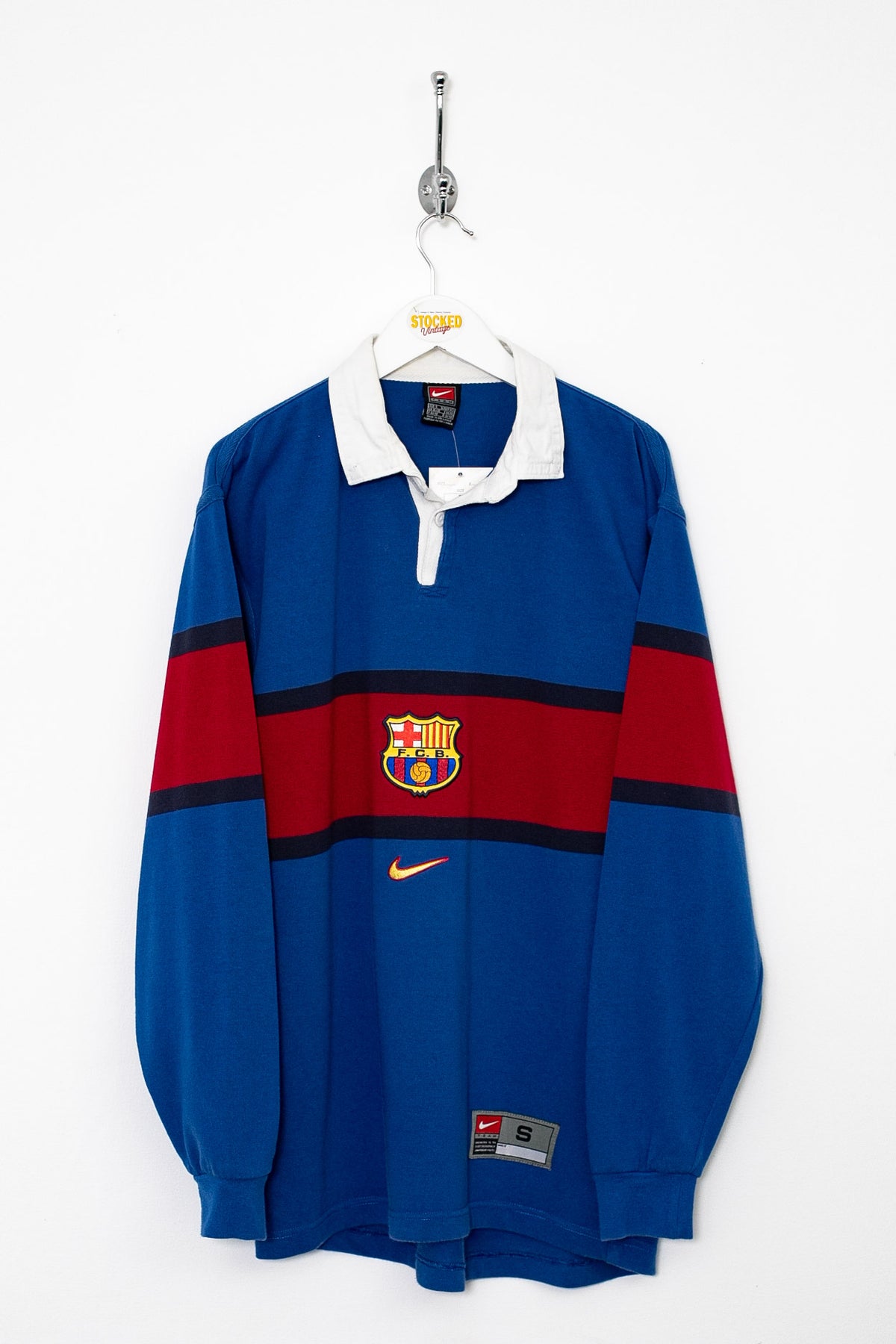 90s Nike Barcelona Rugby Shirt (S)