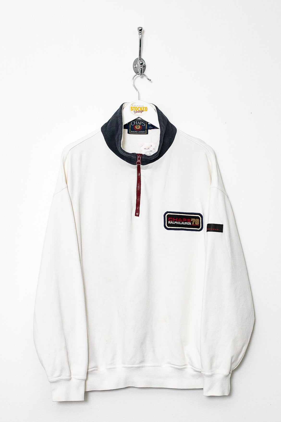 90s Ralph Lauren Chaps 1/4 Zip Sweatshirt (M)