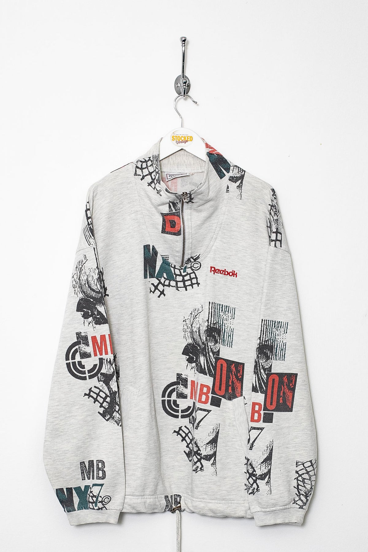 90s Reebok 1/4 Zip Sweatshirt (L)
