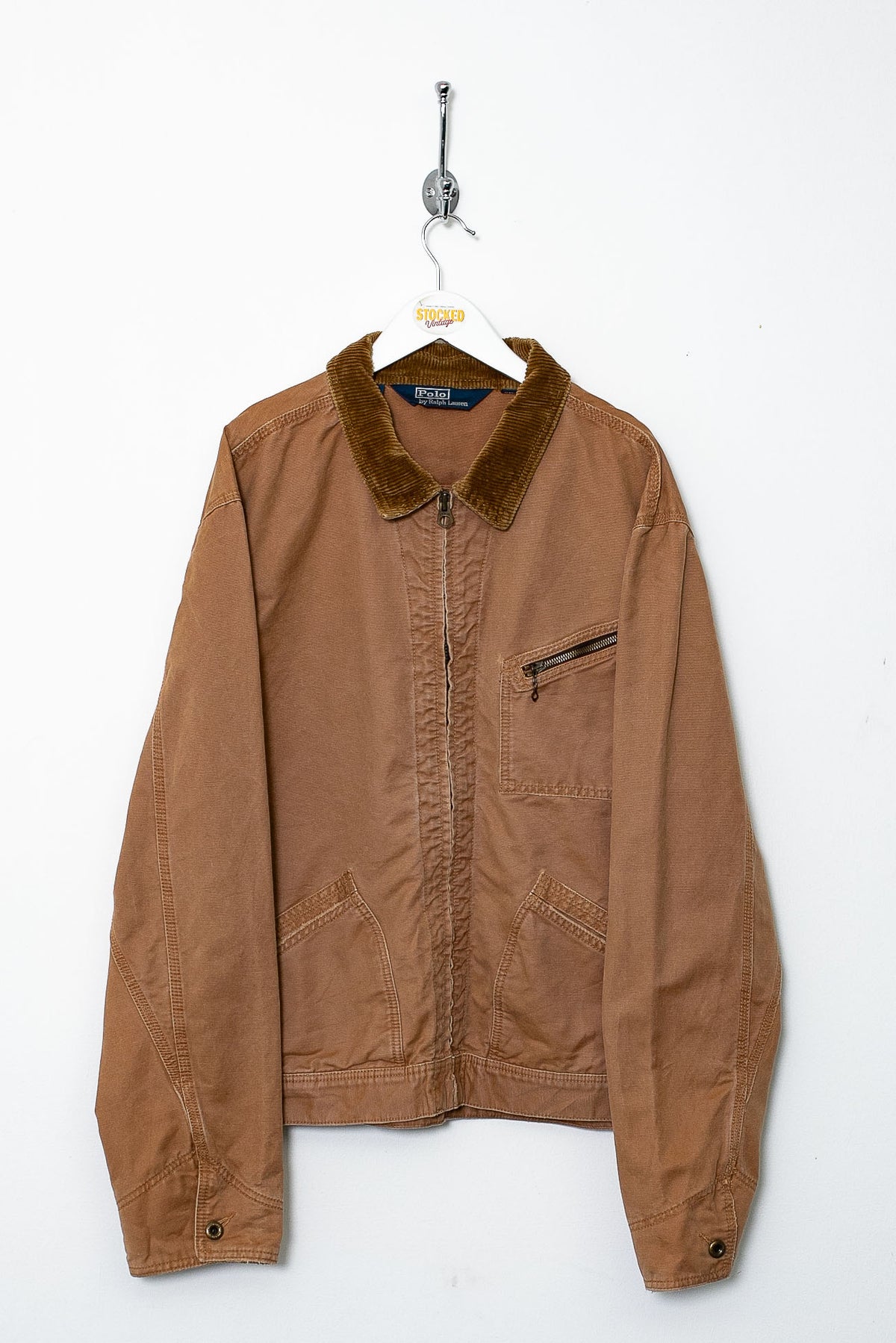 00s Ralph Lauren Corduroy Collar Harrington Jacket (XL)