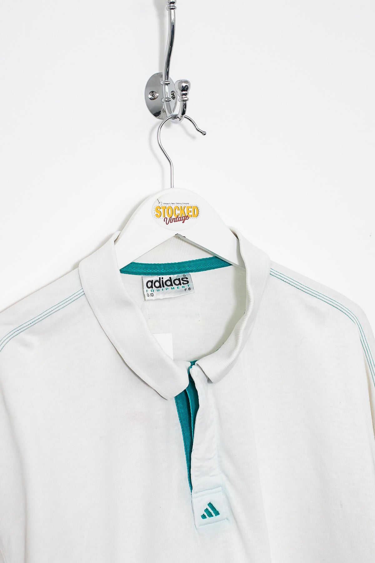 90s Adidas Equipment Long Sleeve Polo Shirt (XL)