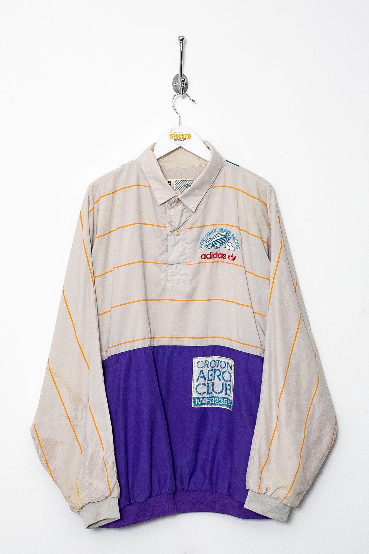 Rare 90s Adidas Blimp Racing Pullover (L)