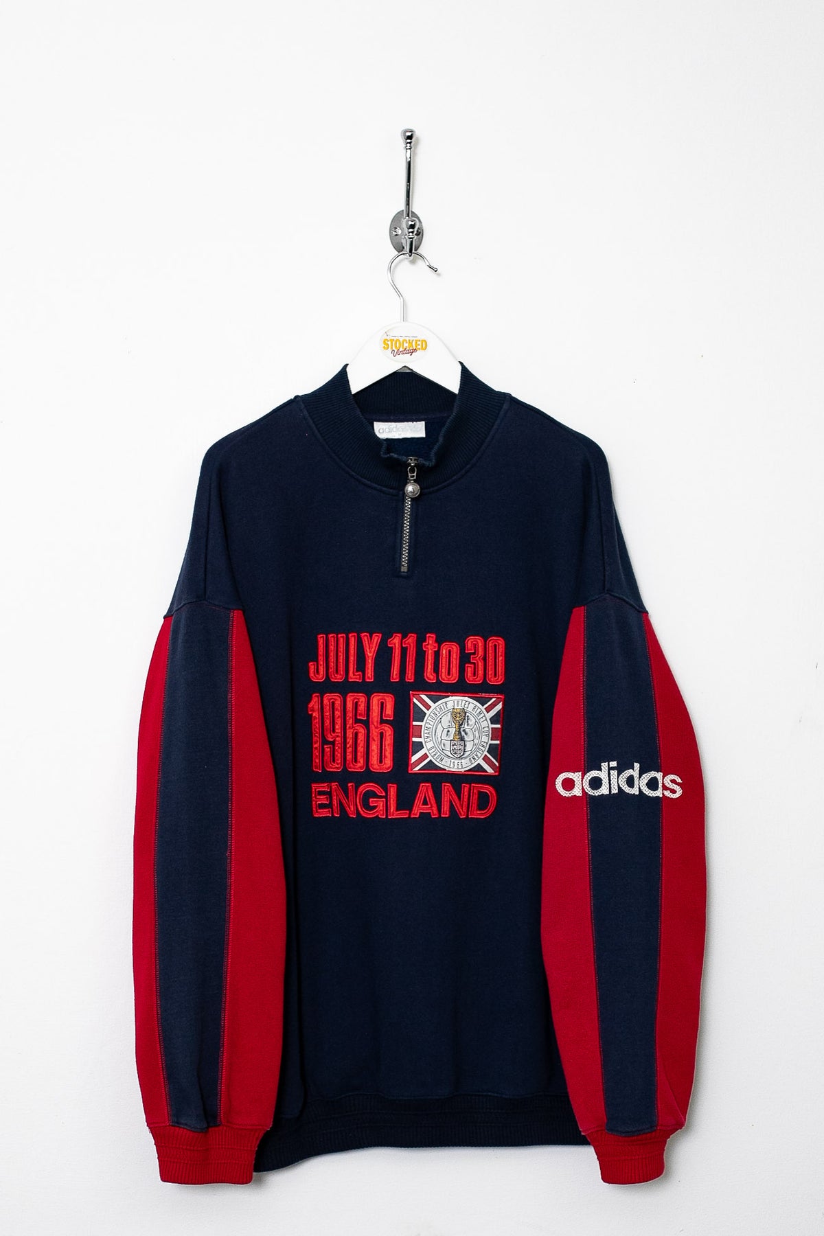 Rare 90s Adidas 1966 World Cup 1/4 Zip Sweatshirt (M)