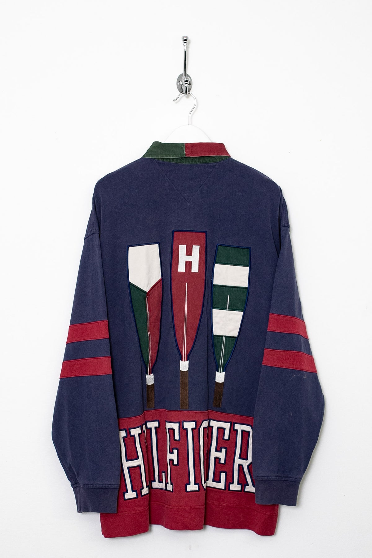 90s Tommy Hilfiger Rugby Shirt (L)