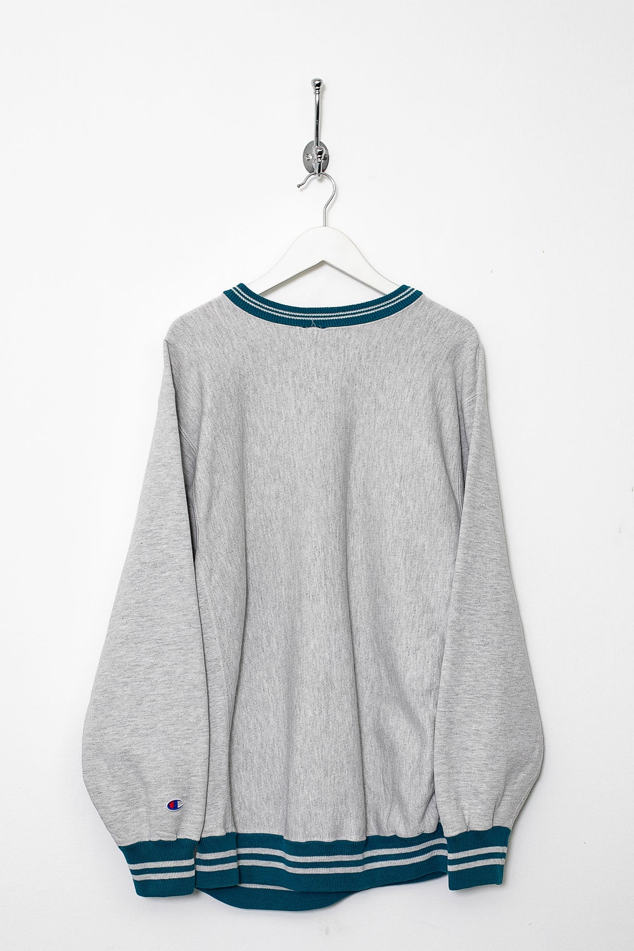90's Champion Reverse Weave 90s Champion Reverse Weave Striped Trim Sweatshirt - Men\u0027s Large