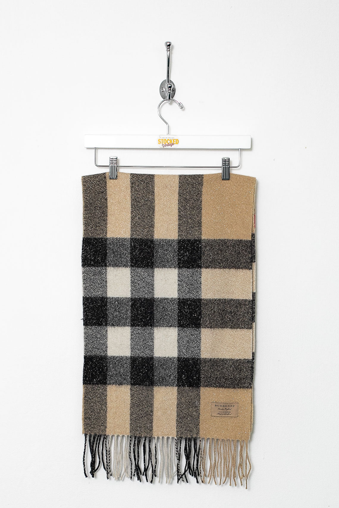 00s Burberry Nova Check Cashmere Scarf