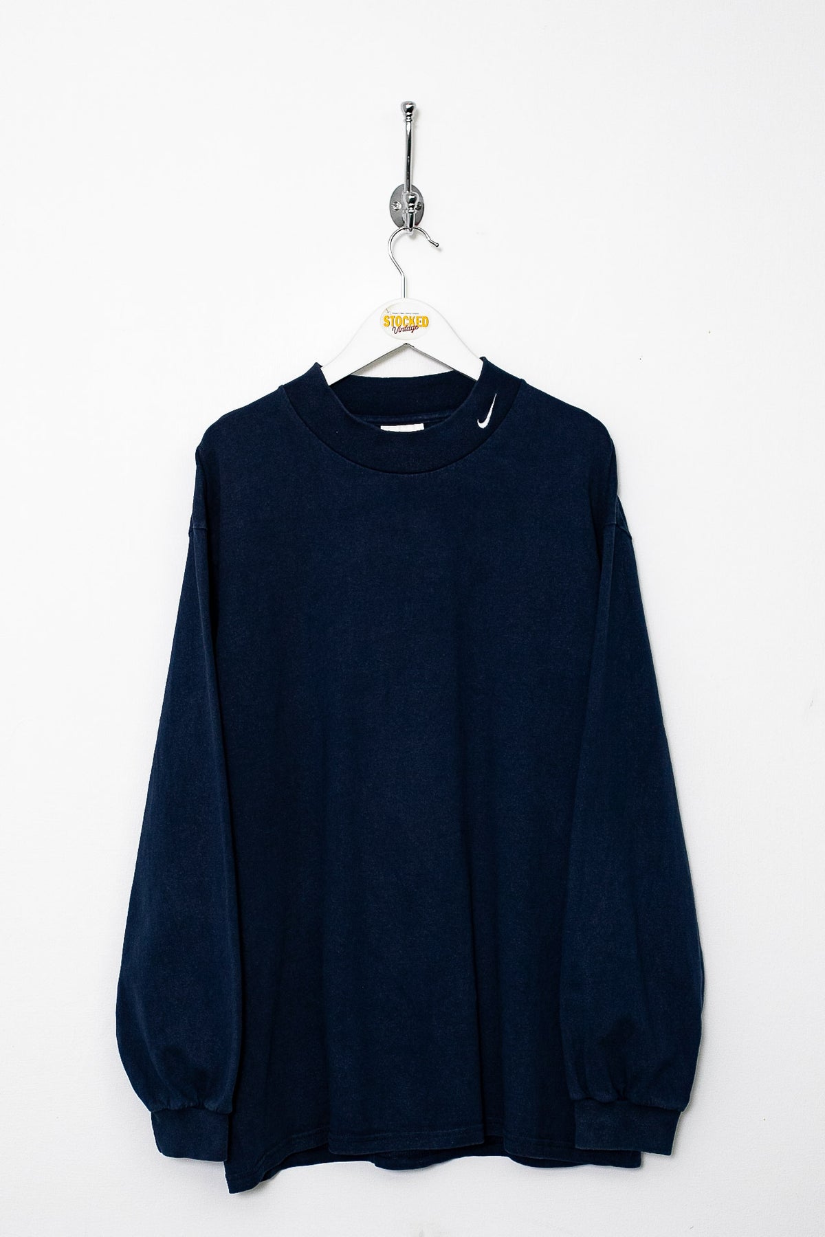 90s Nike Mock Neck Long Sleeve Tee (L)