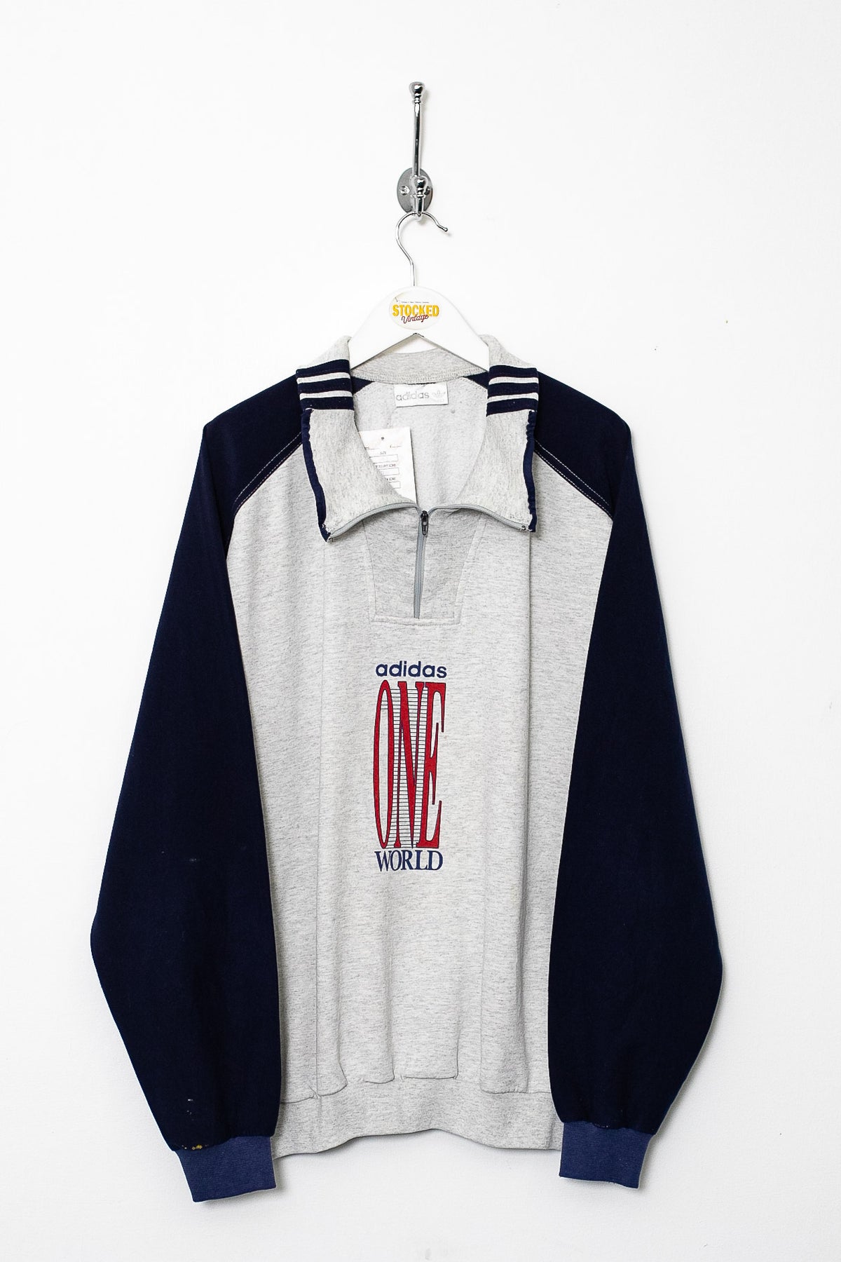 90s Adidas 1/4 Zip Sweatshirt (L)