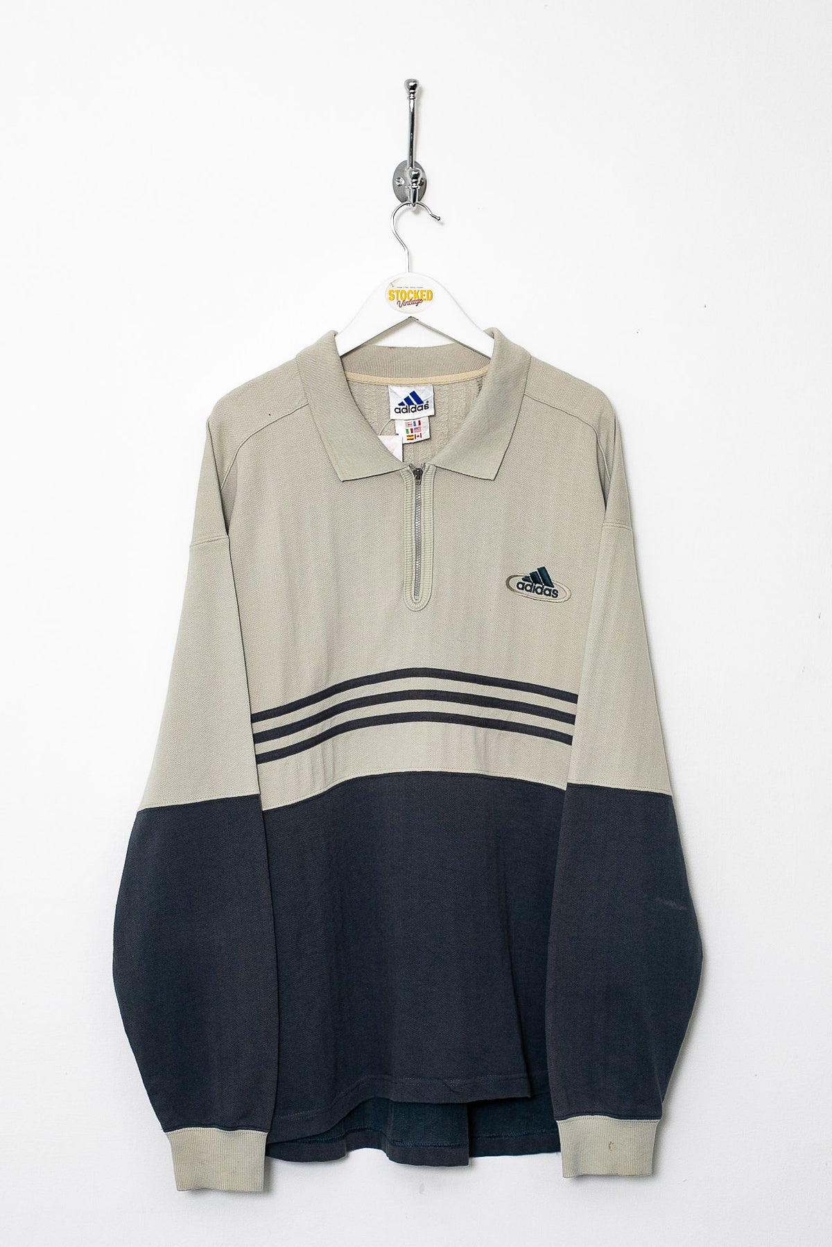 00s Adidas 1/4 Zip Sweatshirt (M)