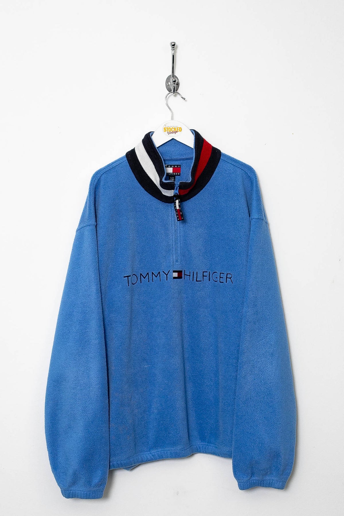 Quarter Zip Fleece Vintage Tommy Hilfiger Fleece Pullover 90s