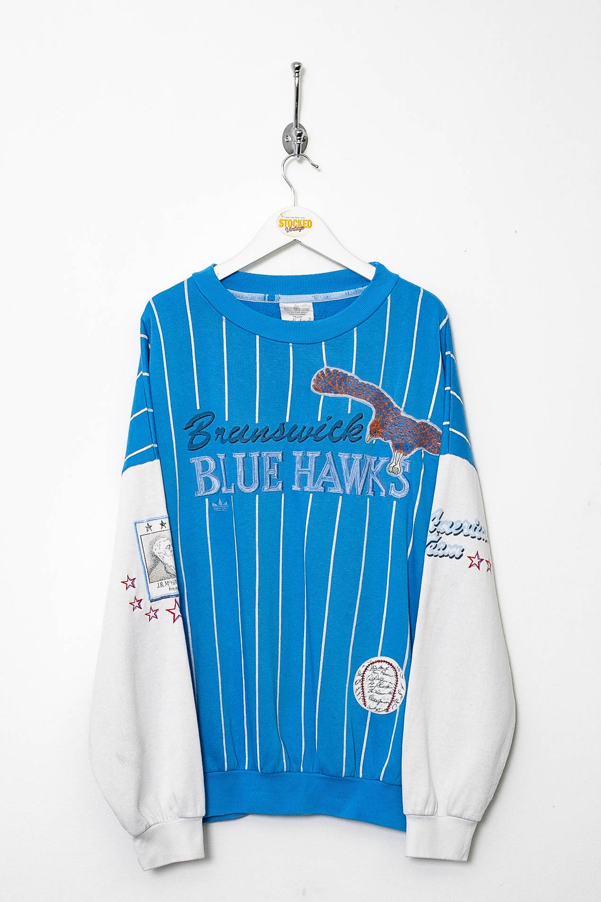 Rare 90s Adidas Brunswick Blue Hawks Sweatshirt (XL)