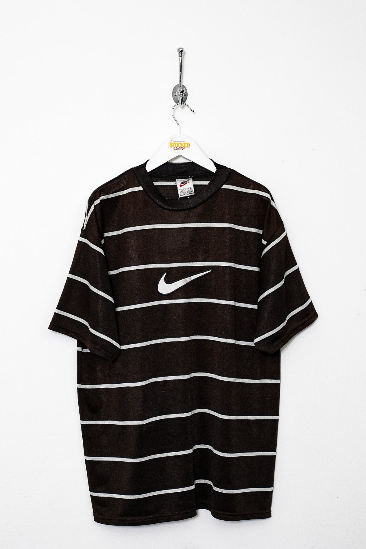 90s Nike Striped Tee (L)
