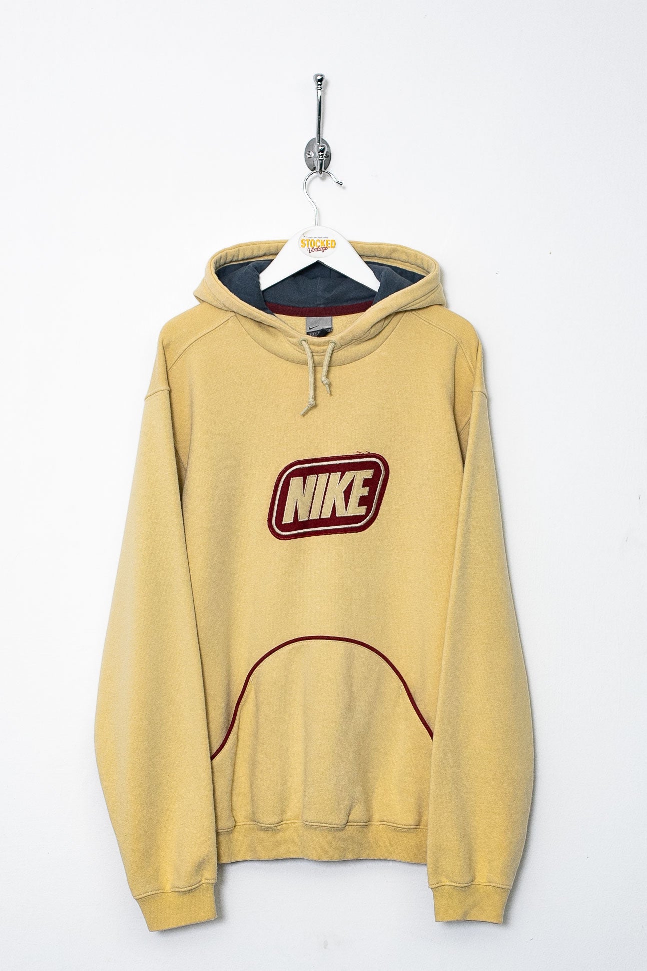 vintage yellow nike hoodie