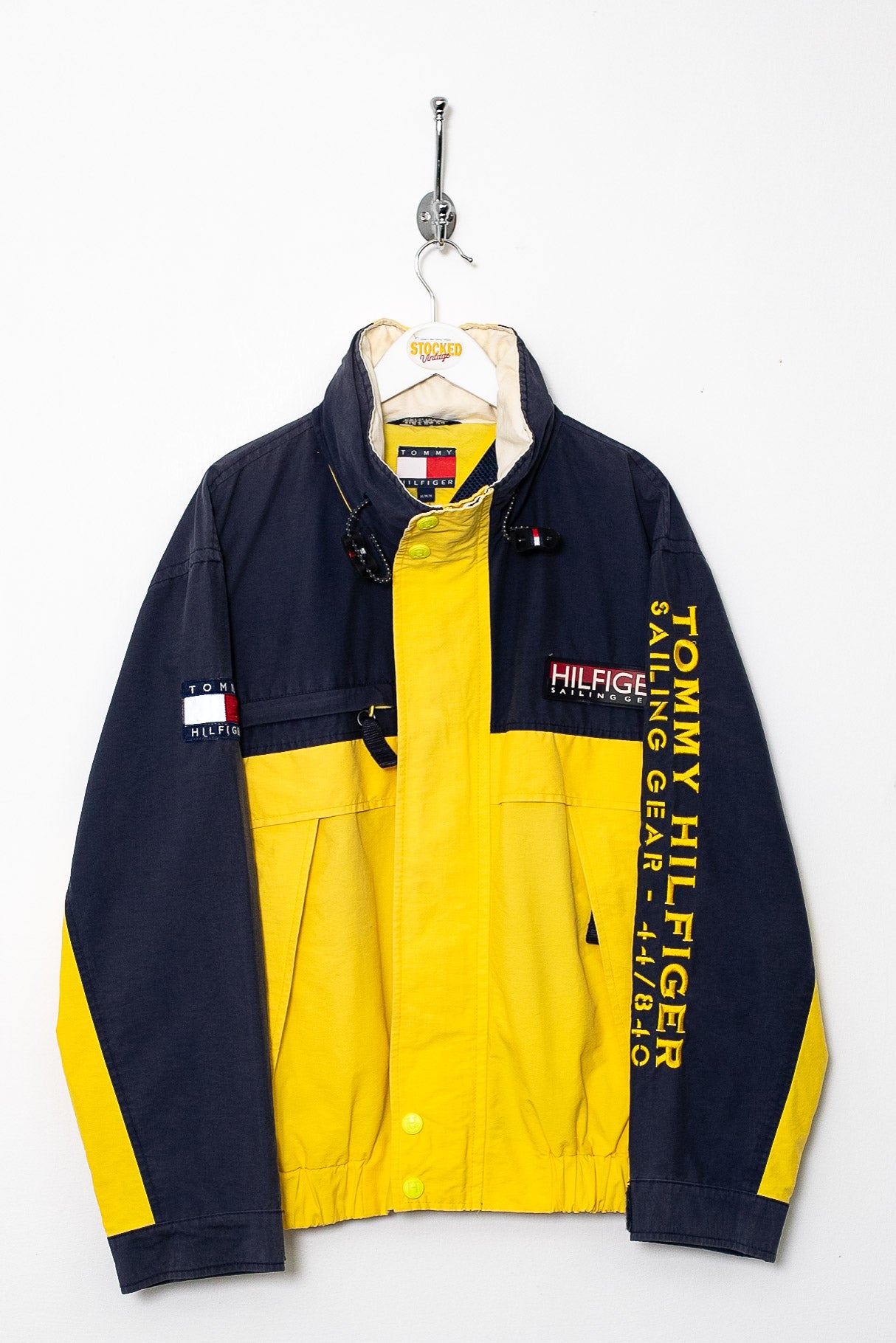 ◇TOMMY◇sizeM 90s vintage Double zip-up frag jersey outer/トミー