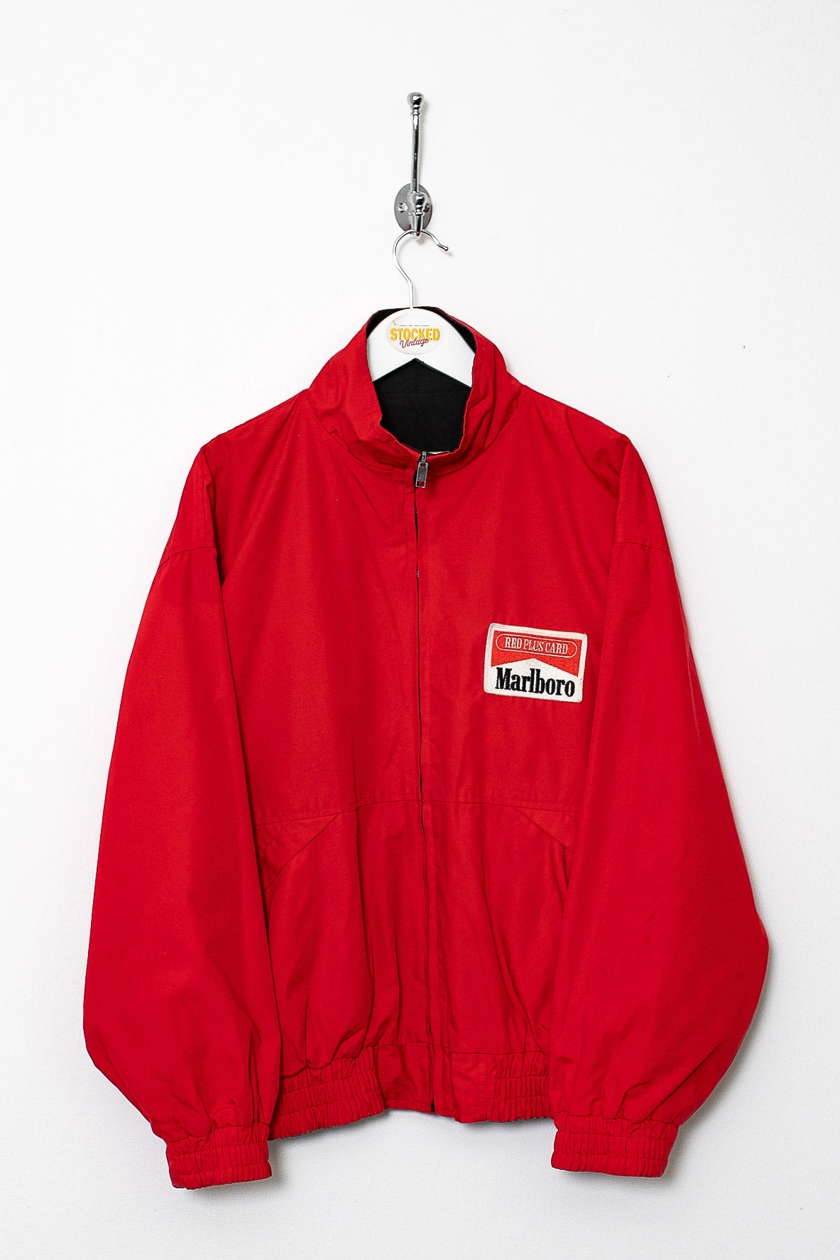 【90‘s】Marlboro Reversible Cotton Jacket 90s Marlboro Reversible Jacket (S) – Stocked Vintage