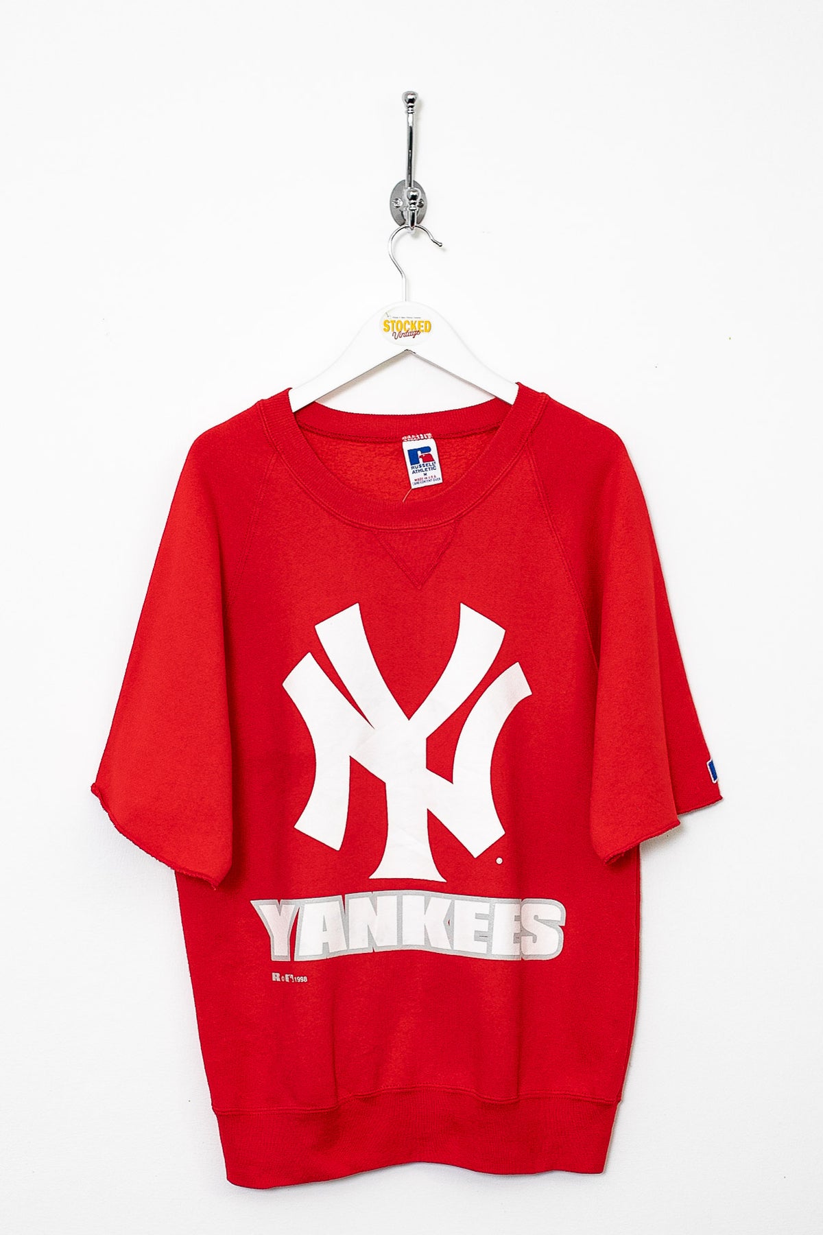 1998 MLB New York Yankees Short Sleeve Sweatshirt (M)