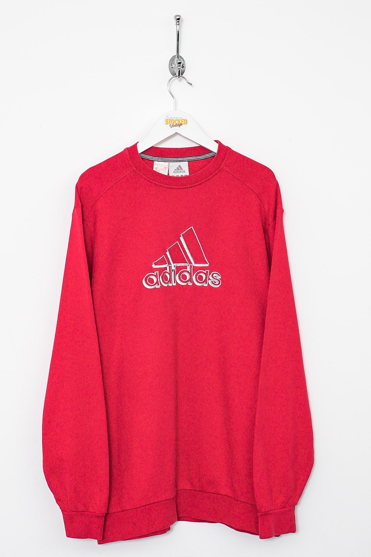 Vintage red adidas on sale sweatshirt