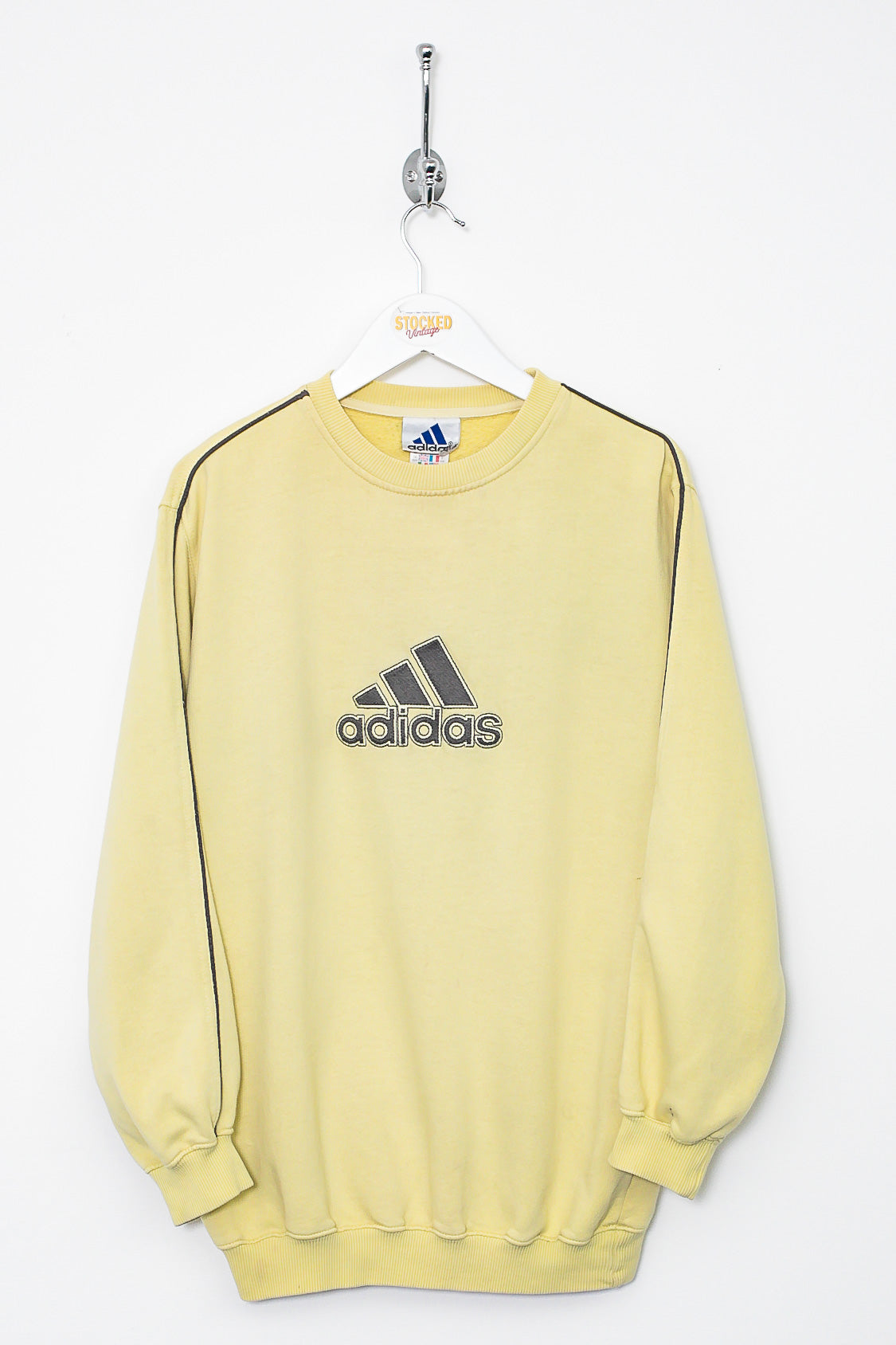 Vintage yellow hot sale adidas sweatshirt