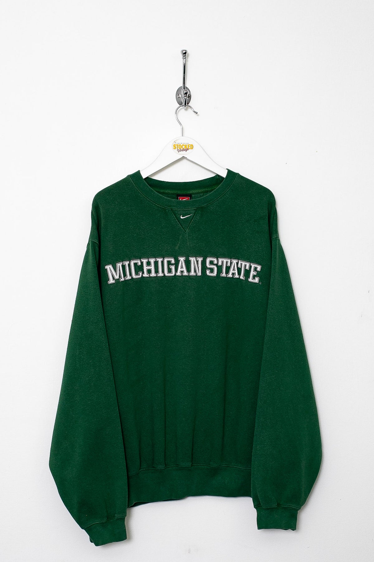 00s Nike Michigan State Centre Swoosh Sweatshirt (L)