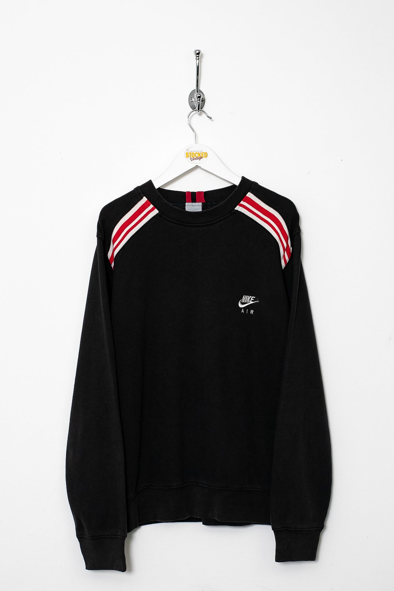 nike black sweatshirt red tick