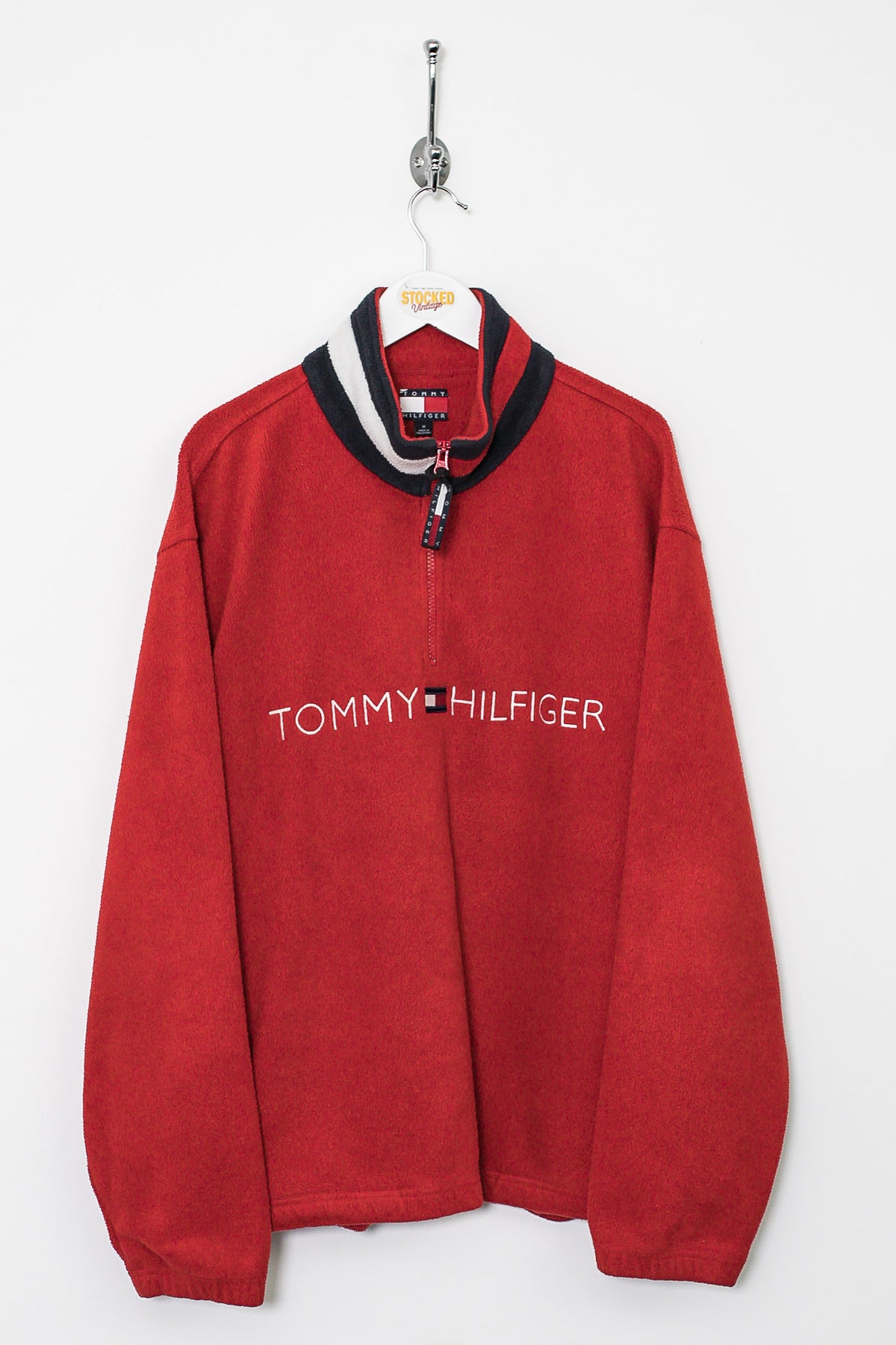 90s Tommy Hilfiger 1/4 Zip Fleece (M)