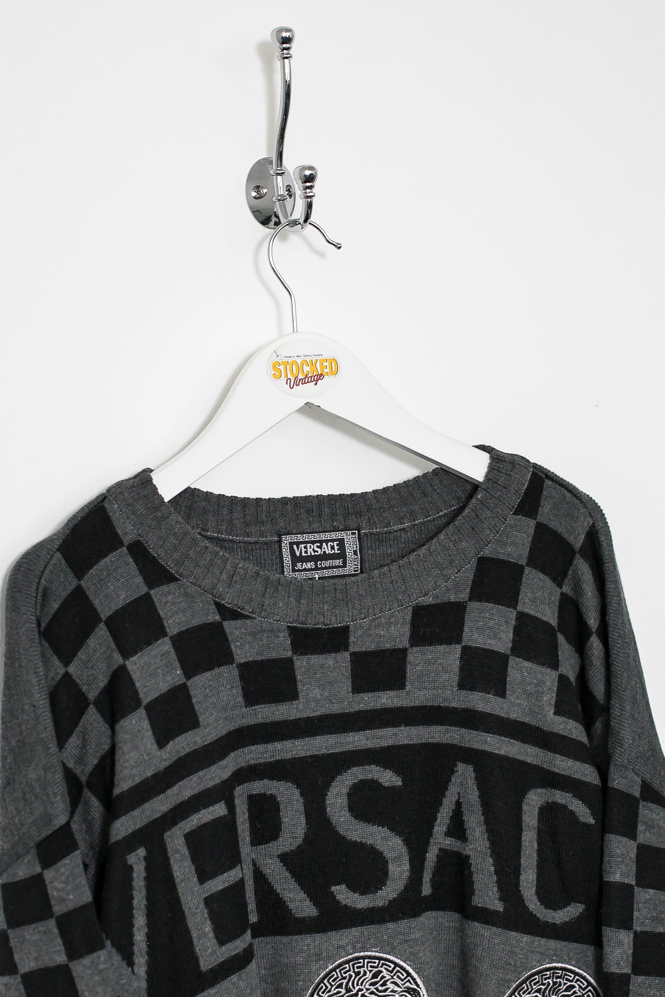 90s Versace Knit Sweatshirt (L)