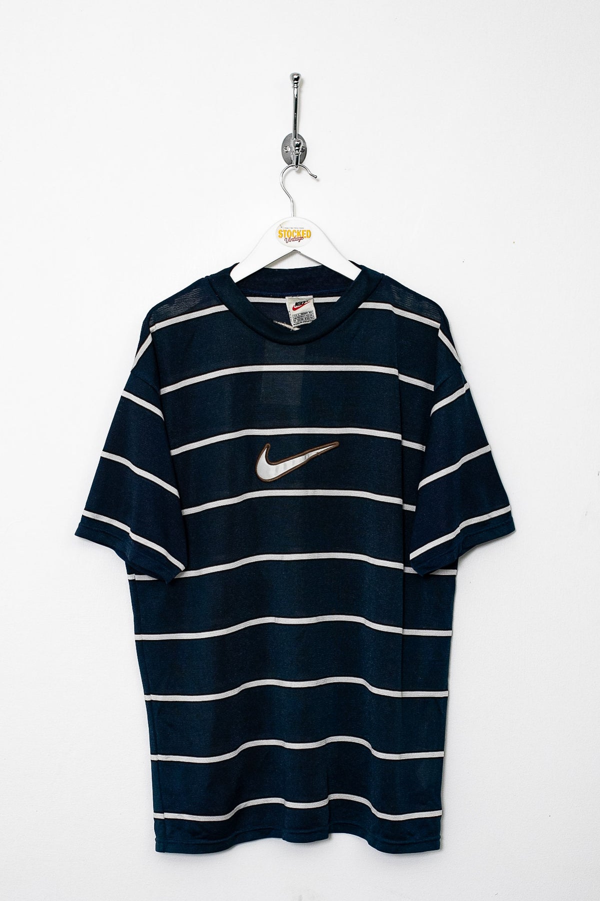 90s Nike Striped Tee (L)