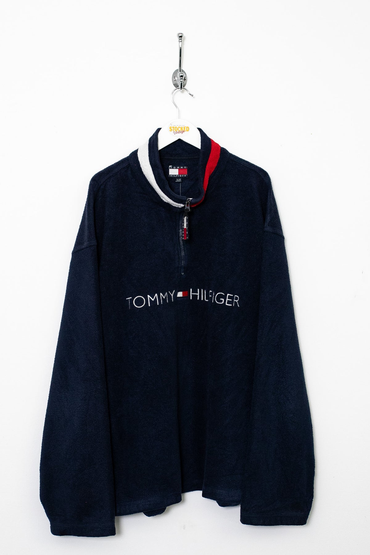 90s Tommy Hilfiger 1/4 Zip Fleece (XL)